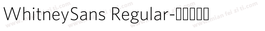 WhitneySans Regular字体转换